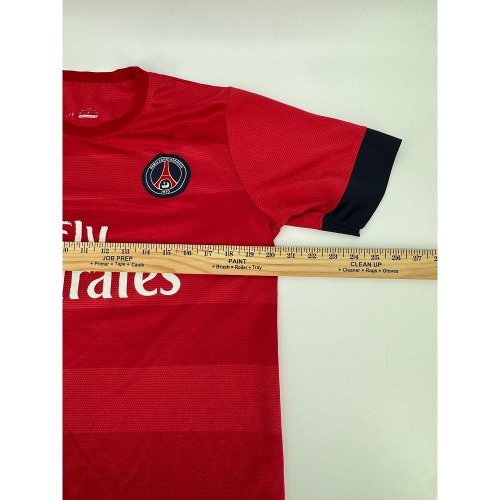 Nike Paris Saint Germain Fly Emirates Soccer Jersey Mens Medium Red Dri-FIT - Picture 10 of 16